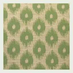 Sanderson Meru Cushion Beige & Green Ikat Patterned Pillow Designer Cover - thumbnail 2