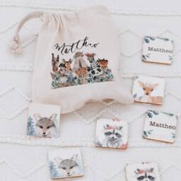 Memory, Memory Game Children, Personalized Wooden Memory, Baby Gift, Children's Birthday Christening Gift - thumbnail 2