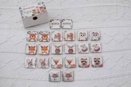 Memory, Memory Game Children, Personalized Wooden Memory, Baby Gift, Children's Birthday Christening Gift