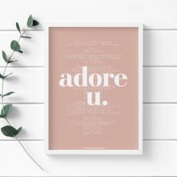 Fred Again Adore U Print, You Song Lyrics, Lyric Fred Again, Song Lyric Print, Again U Print - thumbnail 2