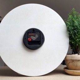 Large Wood Wall Clock, Oak, 13, 19Inch, Gift, Unique Wall Blue Modern Silent, Decor - thumbnail 4