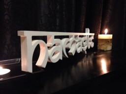 Yoga Room Wall Decor - Wooden Namaste Sign Sanskrit Home Meditation Boho Wood Art Studio - thumbnail 1
