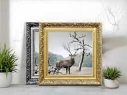 Handmade Dahlia Picture Frame - Ornate Polcore Wall Art - thumbnail 1