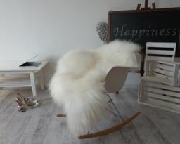 "Sheepskin Iceland White Cream Throw Genuine Leather Sheep Skin 50""x 30" - thumbnail 1