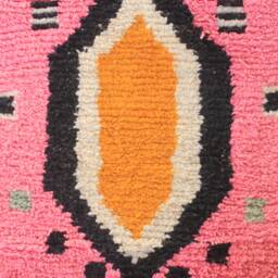 Custom Runner Moroccan Hand Knotted Pink Runner Rug, Wool Rug Shaggy Authentic Moroccan Rug, Fluffy Rug - thumbnail 4