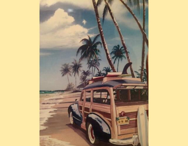 "American The Beach Ceramic Wall Art Tile, 8"" By 12" - image 1