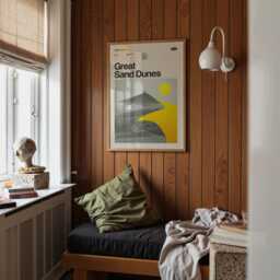 Great Sand Dunes National Park Mid-Century Travel Poster, Abstract Minimalist Art Print, Colorado - thumbnail 3