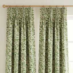 Custom Made William Morris Willow Bough Sage Blackout/Lining Curtains Pinch /Triple Pleat - thumbnail 1
