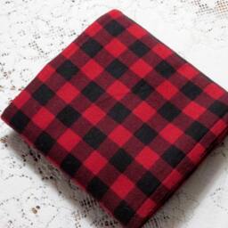 Extra-Large Receiving Blanket - Buffalo Plaid Flannel Choice Of Colors Red Black Blue Green Gray Lumberjack Rustic - thumbnail 2
