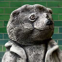 Outdoor Planter Statue Concrete Flower Pot Sculpture Cement Plant Figurine Handmade Garden Decoration Stone Bear Ornament Lover Gift - thumbnail 4