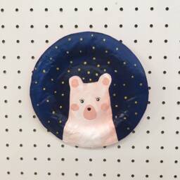 Paper Mache Polar Bear Plate - thumbnail 3