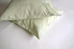 Green Linen Pillow Cushion Cover Embroidered Nursery Decor Decorative Pastel Sofa Throw Baby Room - thumbnail 1