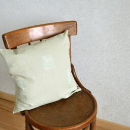 Green Linen Pillow Cushion Cover Embroidered Nursery Decor Decorative Pastel Sofa Throw Baby Room - thumbnail 3