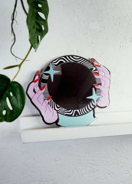 Magic Crystal Ball Mirror - Black & White - image 1