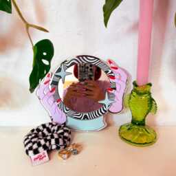 Magic Crystal Ball Mirror - Black & White - thumbnail 4