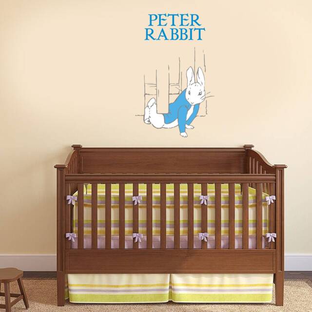 Official Peter Rabbit Sneaking Under The Fence Wall Sticker Mural Pb031 - image 1