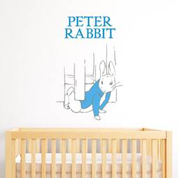 Official Peter Rabbit Sneaking Under The Fence Wall Sticker Mural Pb031 - thumbnail 2
