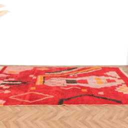 Moroccan Rug, Berber Handwoven Boujaad Rug 6x9 Colorful Boho - thumbnail 2