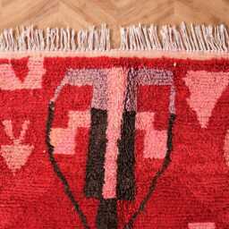 Moroccan Rug, Berber Handwoven Boujaad Rug 6x9 Colorful Boho - thumbnail 3