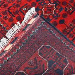 3x5 Bokhara Rug Handmade Afghan Wool Turkmen Oriental Rug - thumbnail 4