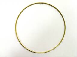 Brass Macrame Ring, Raw Circle Hoop, Wall Art Decor, Dreamcatcher, Hanging - 210mm My01