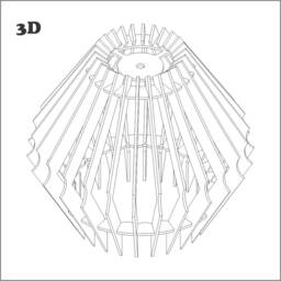 Octopus Lamp - Laser Cut, Cnc File, Dxf, Cdr - thumbnail 2