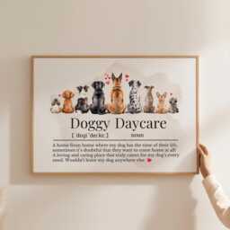 Doggy Daycare Print For A Gift To Say Thank You - thumbnail 3