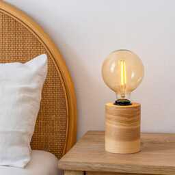 Nordic Table Lamp For Modern Interiors, Scandinavian Bedside Lamp, Farmhouse Style Night Light - thumbnail 3