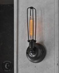 Antique Style Cage Bulb Wall Sconce - Industrial Bar Lighting Modern Farmhouse