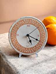 Wall Clock, Ceramic Desk Infinity Decoration, Wall Table Vintage Style Clock - thumbnail 1