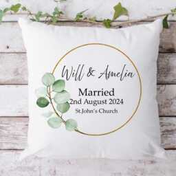 Personalised Wedding Gift, Couples Cushions, Mr. & Mrs. Anniversary Gifts - thumbnail 1