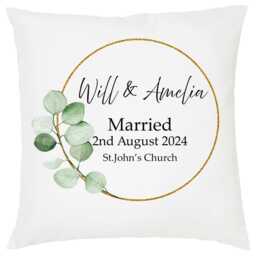 Personalised Wedding Gift, Couples Cushions, Mr. & Mrs. Anniversary Gifts - thumbnail 4
