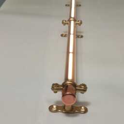 Plugin Mains Custom Length Copper Light 12-80cm/4-32In Continuous Beam Led. With Builtin Push Switch & Brass Mounts. Uk, Us Or Eu Plug - thumbnail 4