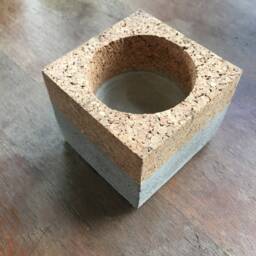 Concrete/Cork Planter - thumbnail 2