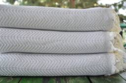 "Light Gray Blanket, 79""x89" - thumbnail 1