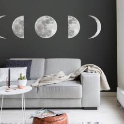 Moon Phases Wall Sticker Peel & Stick Kids Room Decor - thumbnail 3
