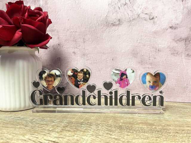 Personalised Grandchildren Photo Frame - Grandparents Gift, Family Memories For Nana, Grandma, Or Grandad Holds Up To 7 Photos - image 1