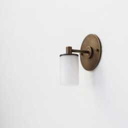 Brass Wall Sconce Light - Light- With Alabaster Shade, Ul Listed, No.0367 - thumbnail 3