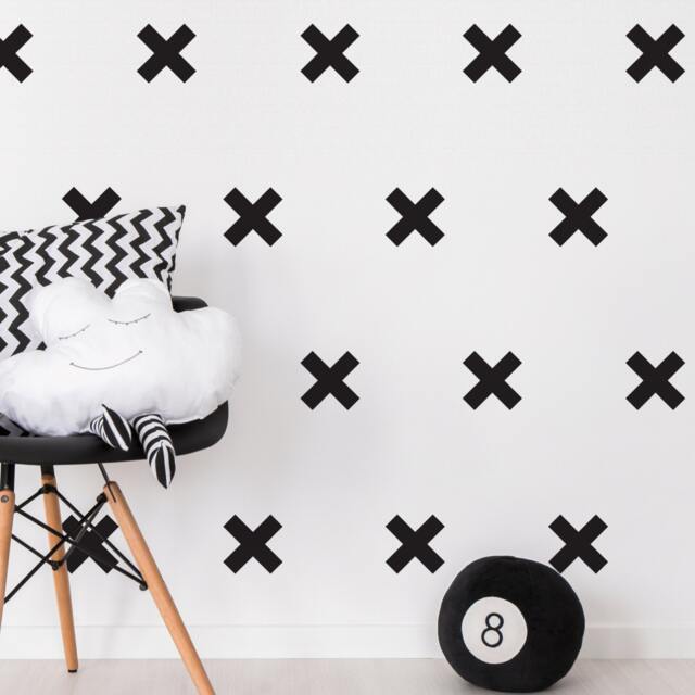 Wall Decals - Crosses-Wall Decals-Wall Stickers-Window Stickers-Shapes-Crosses-Alternative To Paper-Home Decor - image 1