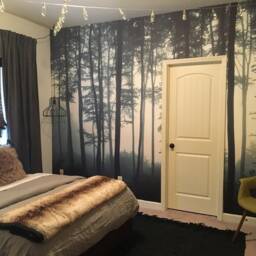 Dreamy Misty Forest Wall Mural, Forests Wallpaper, Hazy Canvas Print, D??cor, Nursery & Room D??cor - thumbnail 2
