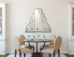 Miami Original Handcrafted Art Deco Over Mantle Wall Mirror - thumbnail 1