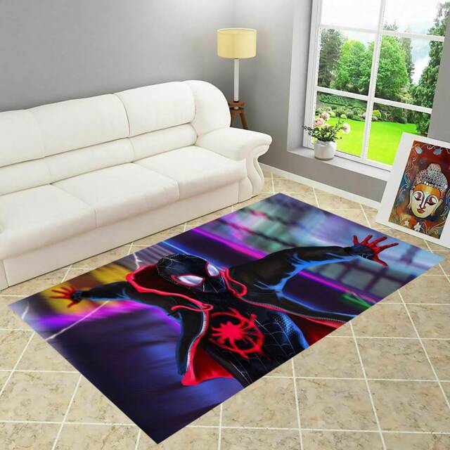 Spiderman Decor, Spiderman Rug, Modern Rug, Area Rug, Home Decor, Boys Room Decor, Patterned Rug, Themed Rug, Spiderman, Gift For Him, Gift For Him