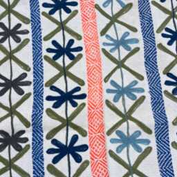 Vintage Suzani Kantha Quilt Handcrafted Recycled Cotton Sari Embroidered Bohemian Throw Blanket - thumbnail 4