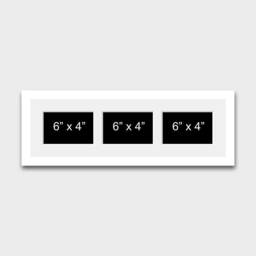 "Multi Photo Picture Frame - Holds 3 6"" X 4" - thumbnail 1