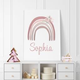Personalised Pink Ballerina Nursery Prints Rainbow Ballet Wall Art Set Of 3 - thumbnail 3