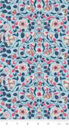 Blue Tapestry Baby Crib Sheet Or Changing Pad Cover 100% Cotton Liberty - thumbnail 2