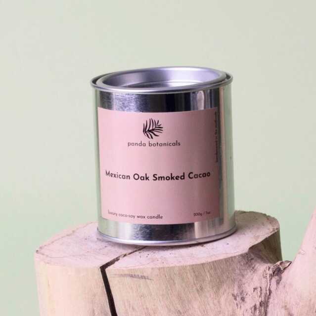 Oak & Smoked Cacao Candle Gift Soy Wax For Mum Day Present Her Scented Home Decor Style Idea Luxury House - image 1