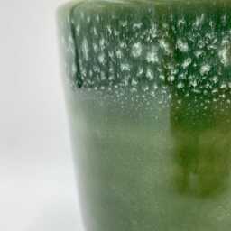 Handmade Otis Plant Pot, 16 cm, Green, Ochre Yellow, Or Teal, Petrol Blue, Colours Available - thumbnail 2