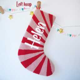 Custom Cotton Christmas Stocking With Velvet Lining - thumbnail 4