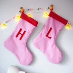 Custom Cotton Christmas Stocking With Velvet Lining - thumbnail 2